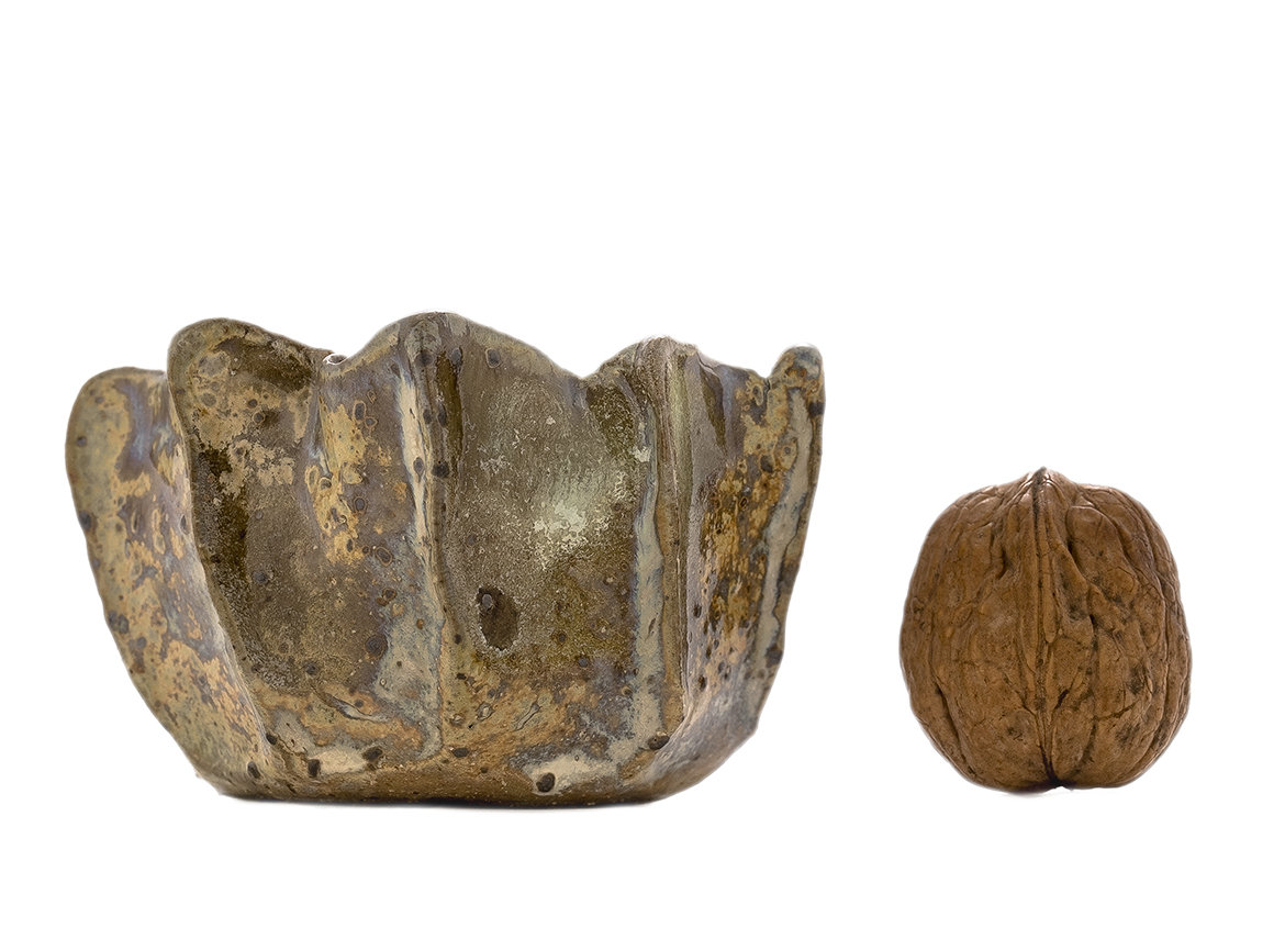 Пиала ручная работа Мойчай # 43247, дровяной обжиг/керамика, 104 мл.