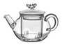 Teapot # 43475, fireproof glass, 175 ml.
