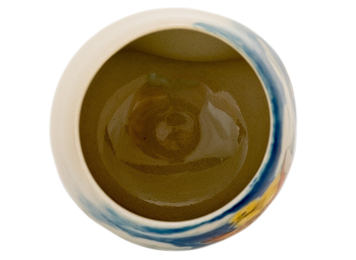 Cup handmade Moychay # 43515, ceramic/hand painting, 123 ml.