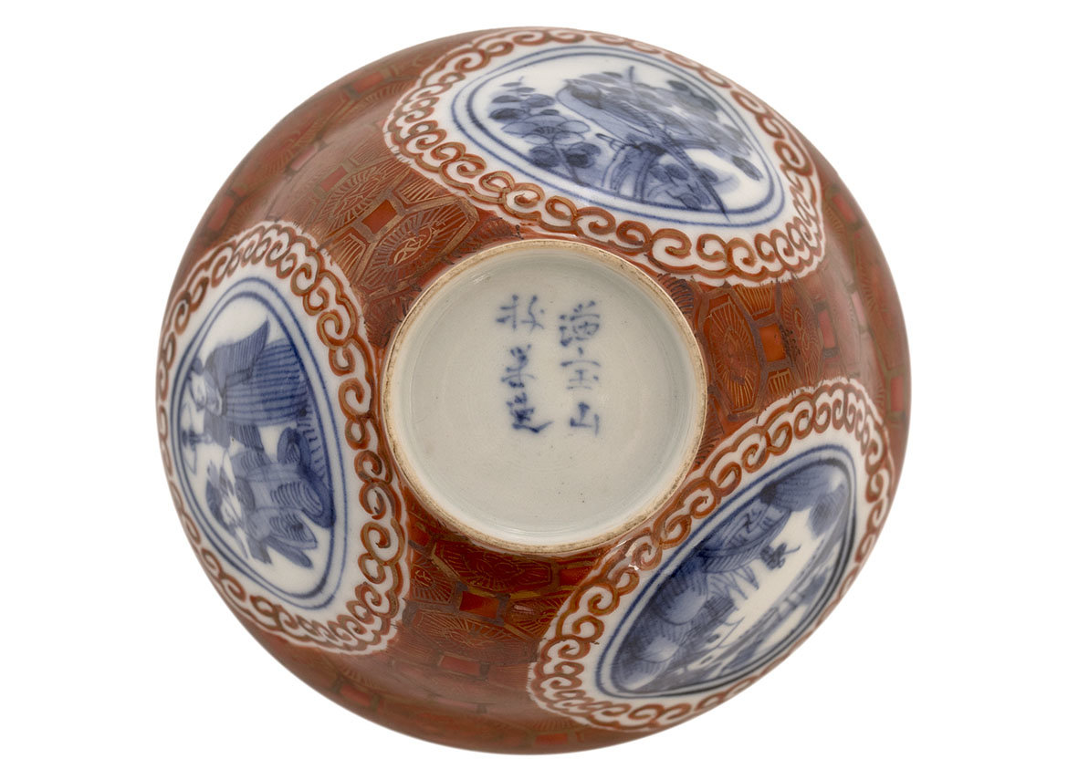 Гайвань, Япония # 43558, ручная роспись/яичный фарфор, 110 мл.
