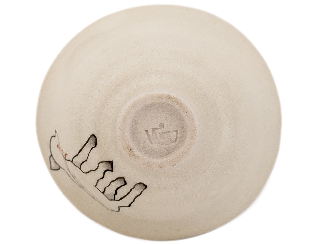 Пиала Мойчай "Оленёнок" # 43869, керамика/ручная роспись, 68 мл.