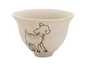 Пиала Мойчай "Оленёнок" # 43869, керамика/ручная роспись, 68 мл.
