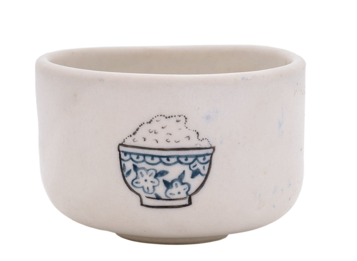 Cup Moychay 'A cup of rice' # 43875, ceramic/hand painting, 55 ml.