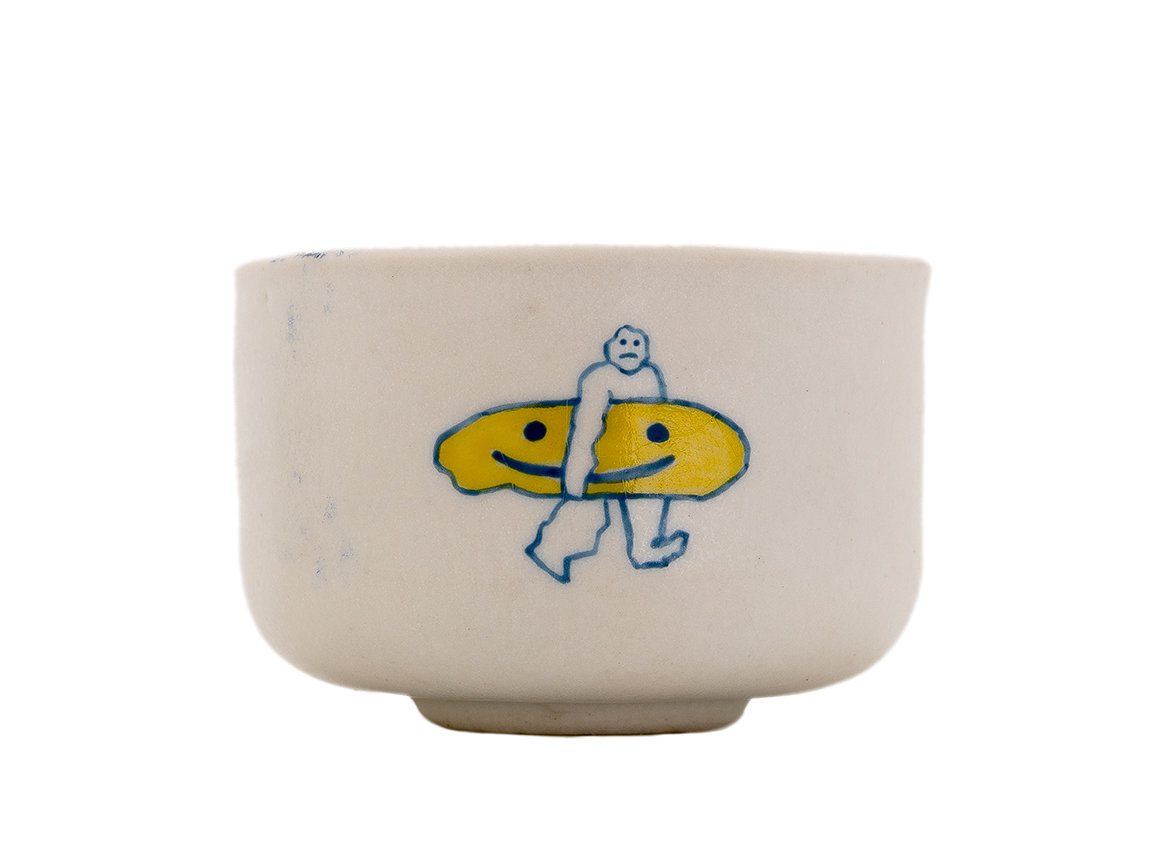 Cup Moychay 'The man with the smile' # 43894, ceramic/hand painting, 55 ml.