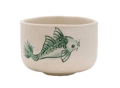Пиала Мойчай "Лазурная рыбка" # 43903 керамикаручная роспись 55 мл