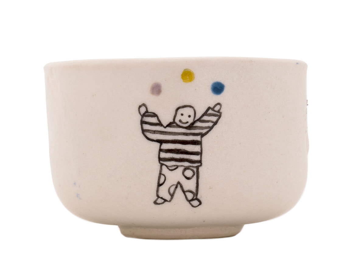 Cup Moychay 'The man with the balls' # 43910, ceramic/hand painting, 55 ml.