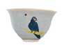 Cup Moychay 'Parrot' # 43933, ceramic/hand painting, 68 ml.