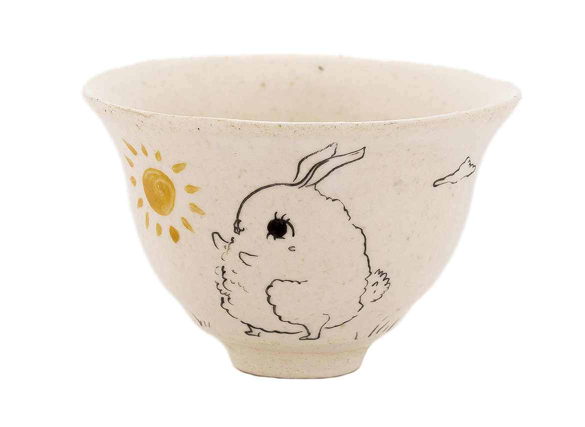 Cup Moychay, series of 'Sunny bunnies' # 43950, ceramic/hand painting, 68 ml.