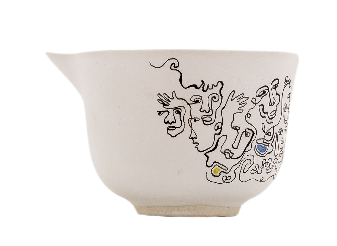 Гундаобэй (чахай) ручная работа Мойчай "Чайное состояние" # 43981, керамика/ручная роспись, 130 мл.