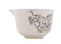 Гундаобэй чахай ручная работа Мойчай "Чайное состояние" # 43981 керамикаручная роспись 130 мл