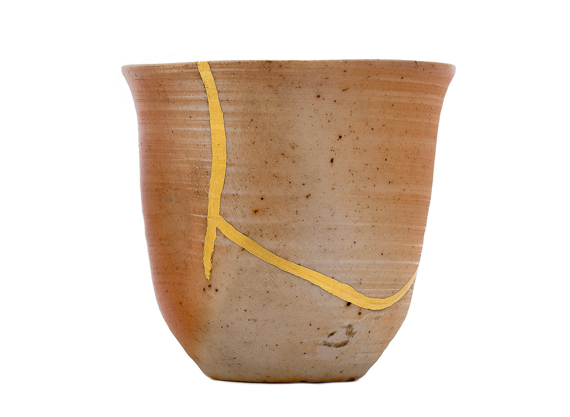 Cup kintsugi handmade Moychay, # 43998, porcelain, 135 ml.