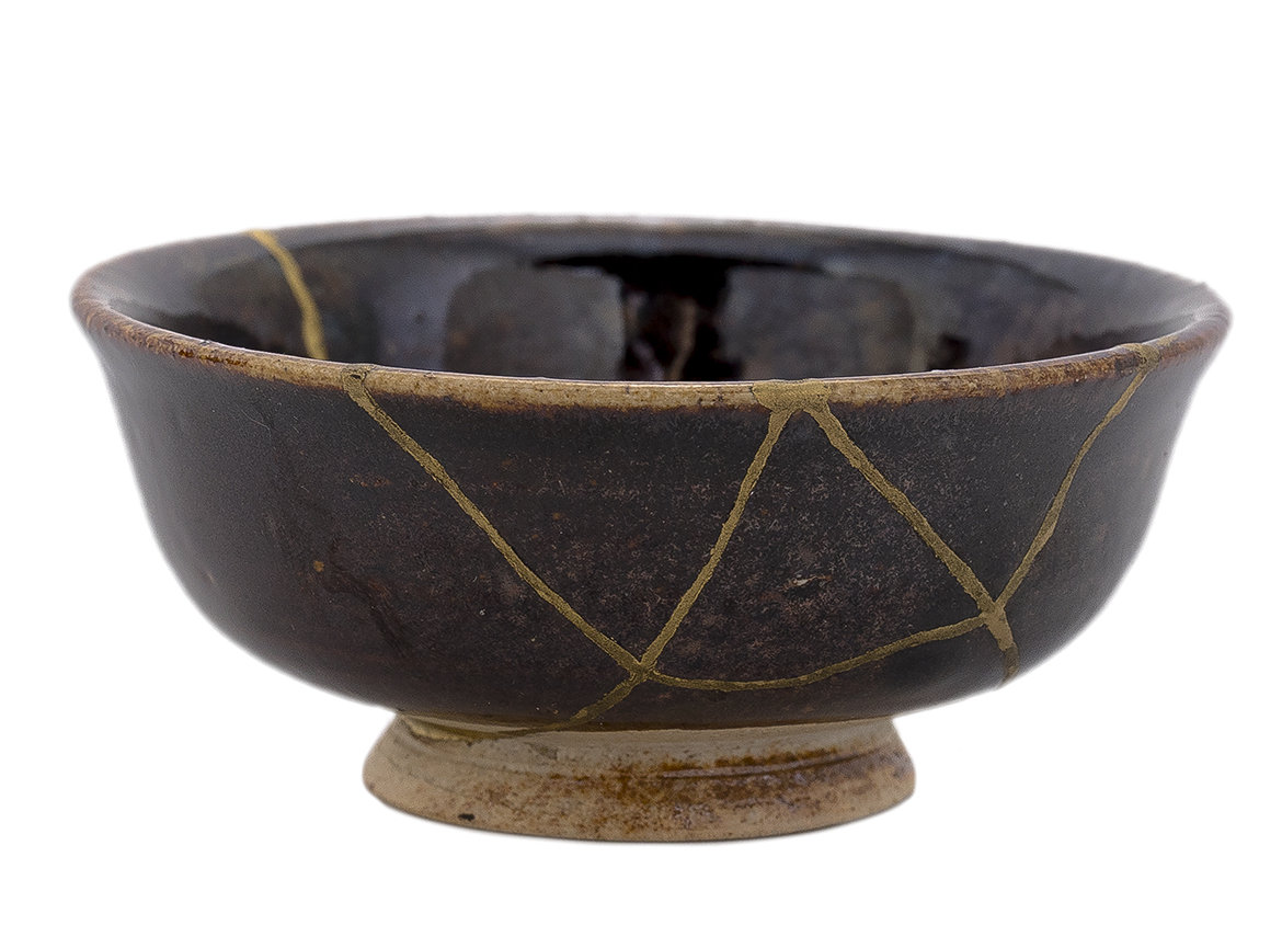 Cup kintsugi handmade Moychay, # 44001, ceramic, 75 ml.