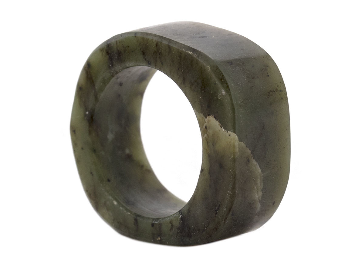 Кольцо (перстень) # 44009, нефрит