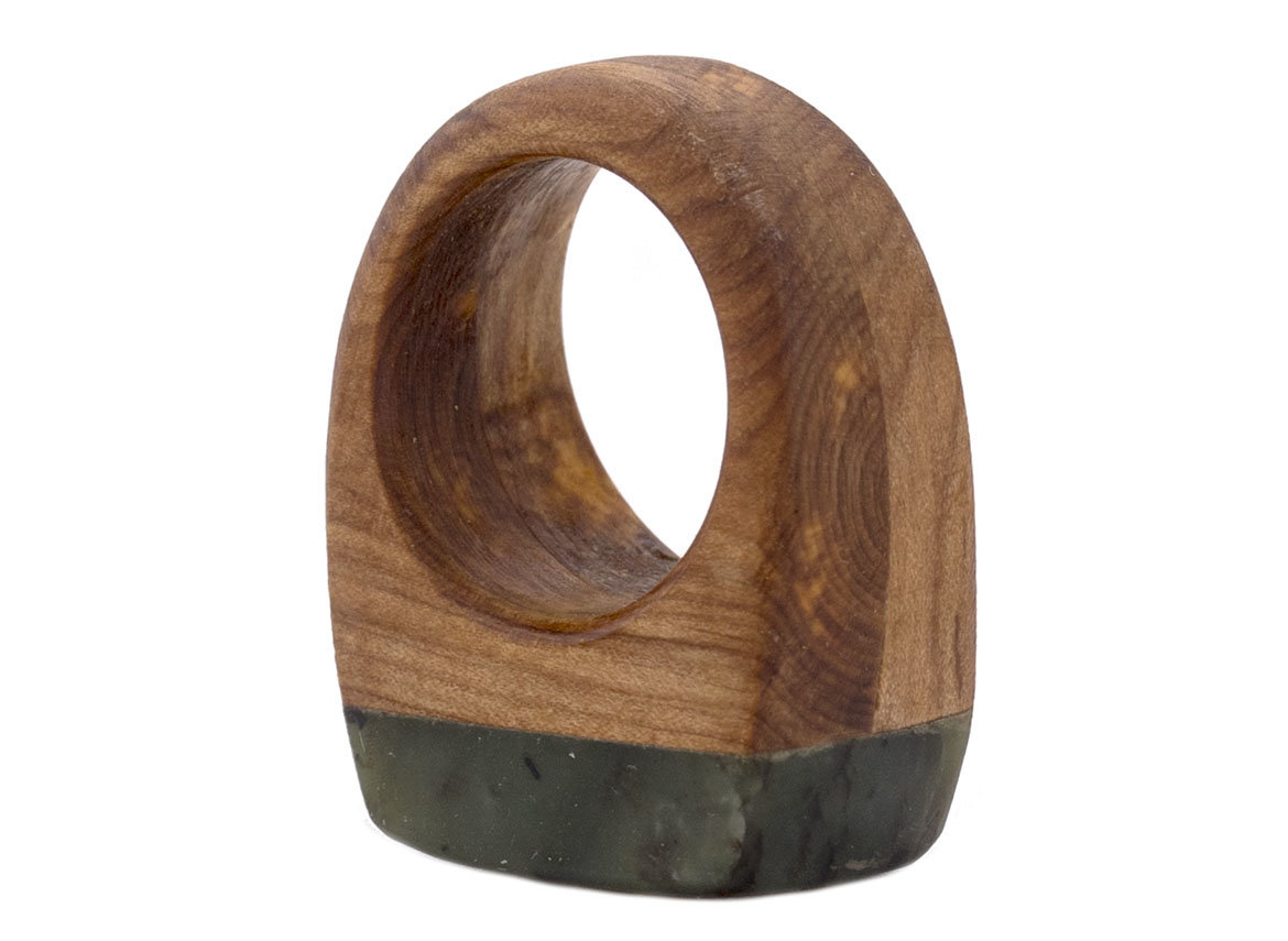 Ring # 44011, mountain ash/sayan pebble jade