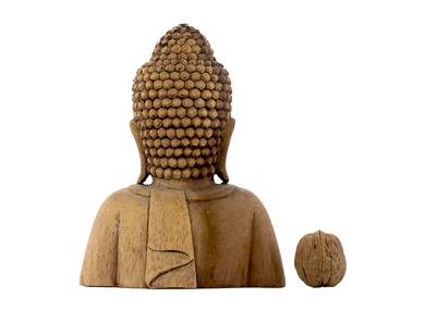 Statuette 'Buddha', wood carving, 1960-70 # 44041