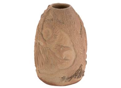 Vase handmade # 44057, wood firing/ceramic