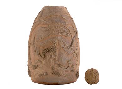Vase handmade # 44057, wood firing/ceramic