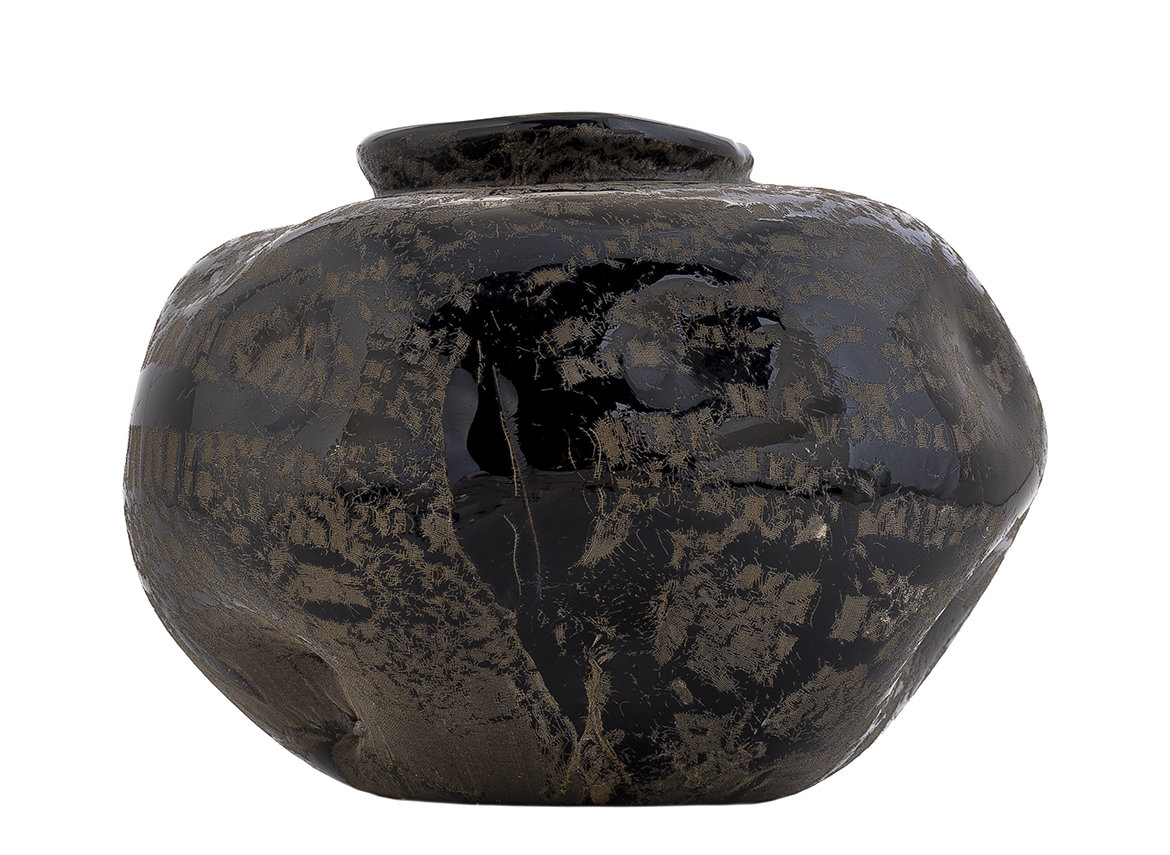 Vase Europe # 44058, glass/fabric