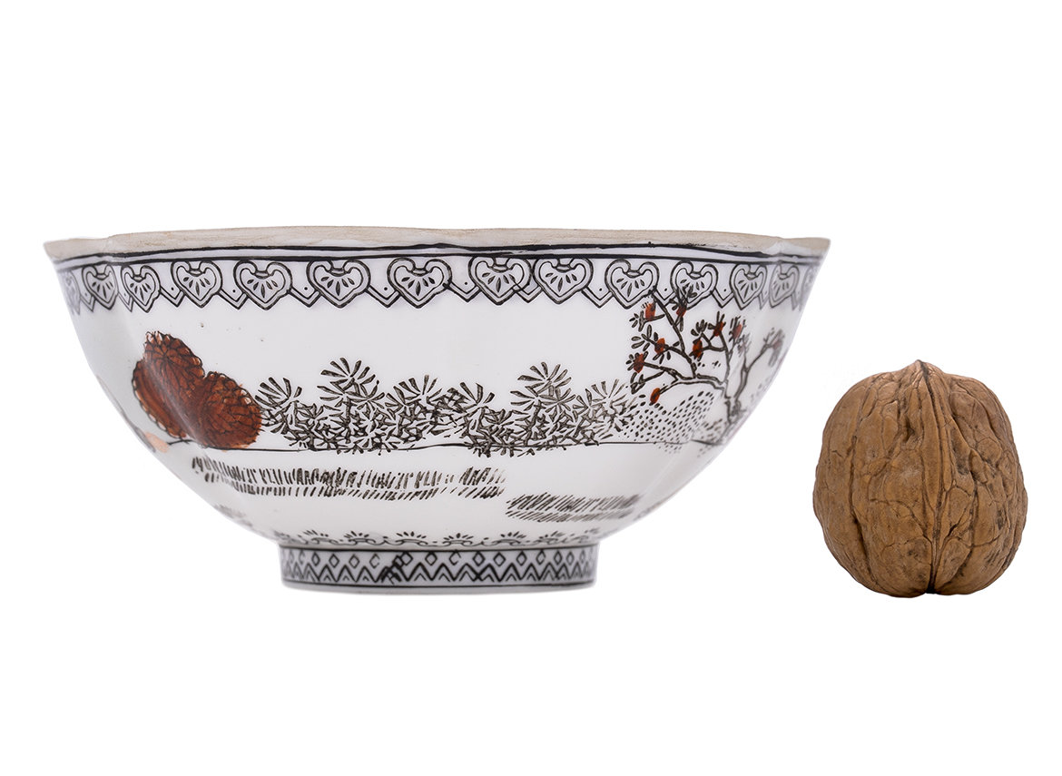 Пиала # 44074, ручная роспись/фарфор, 320 мл.