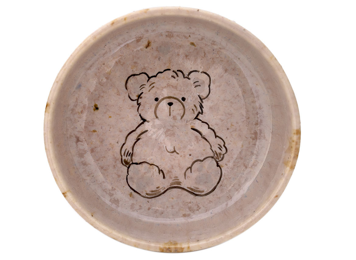 Пиала Мойчай "Мишка" # 44513, керамика/ручная роспись, 74 мл.
