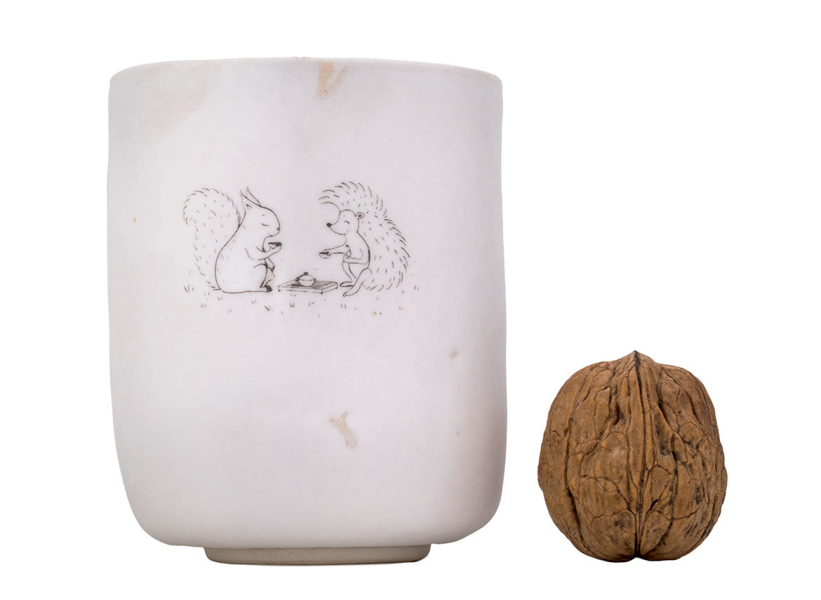 Пиала юноми Мойчай "Белка+Ёж" # 44559, керамика, 197 мл.