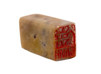 Печать 餅 блин квадратный # 44796 камень агальматолит