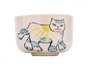 Пиала Мойчай серия "Ясный кот" # 44987 керамикаручная роспись 45 мл