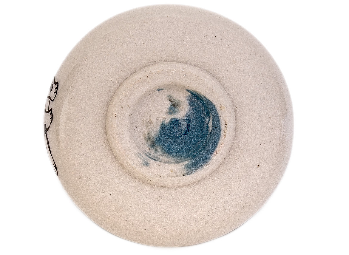 Пиала Мойчай "Собака" # 44998, керамика/ручная роспись, 45 мл.