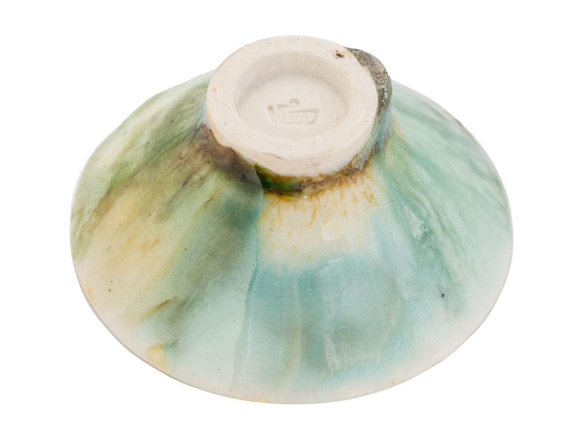 Пиала ручная работа Мойчай # 45751, фарфор, 34 мл.