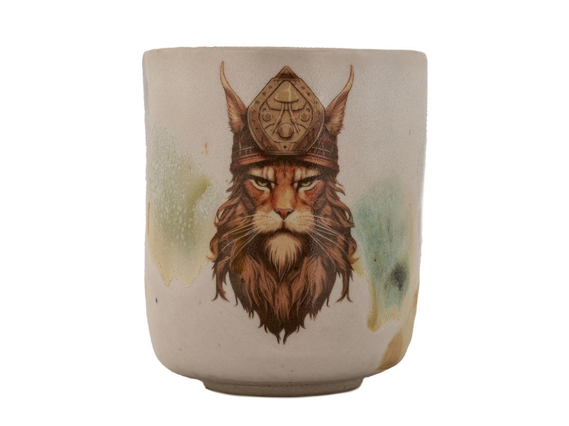 Пиала Мойчай "Кот-викинг" # 45789, фарфор, 175 мл.