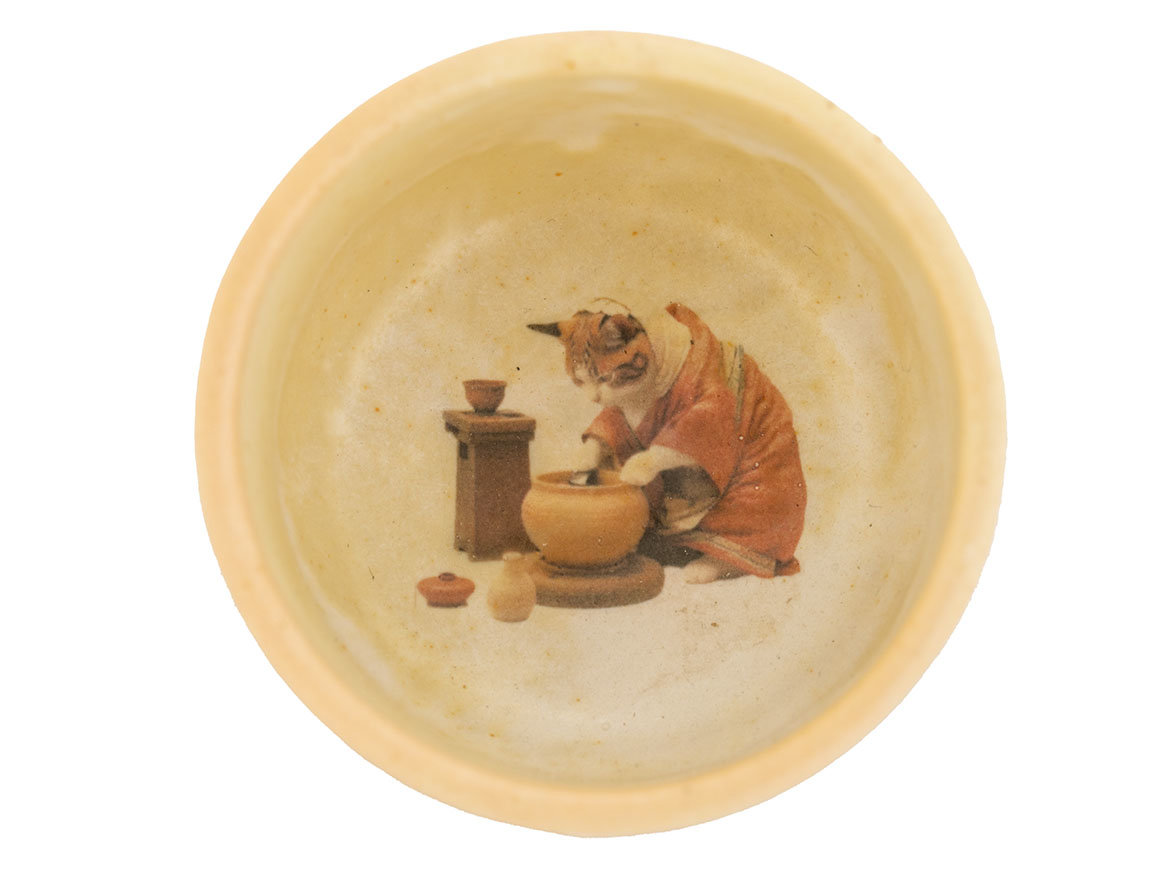 Пиала Мойчай "Нейросеть" # 45810, фарфор, 40 мл.