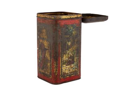 Tin tea can, vintage, France, early 20th century # 46191
