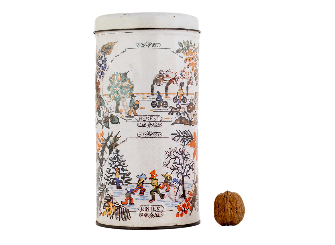 Tin tea can 'Lente, Zomer, Herfst, Winter' # 46211