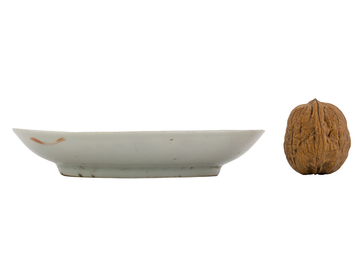 Декоративное блюдо, винтаж, Китай, начало 20-го века # 46241, керамика/ручная роспись