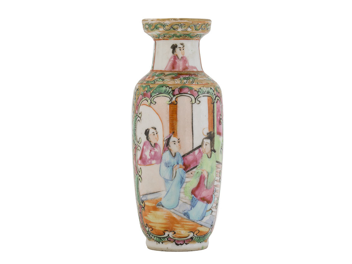 Ваза, 19 век, Китай # 46245, ручная роспись/фарфор
