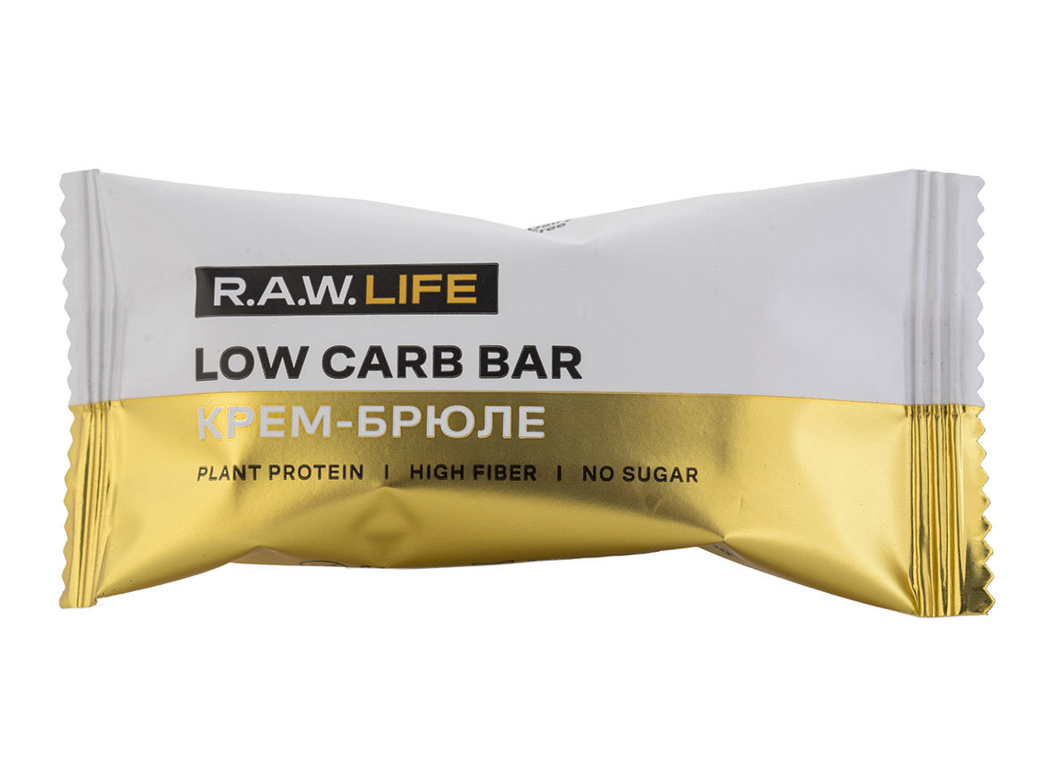R.A.W. LIFE Low Carb bar "Крем-брюле"