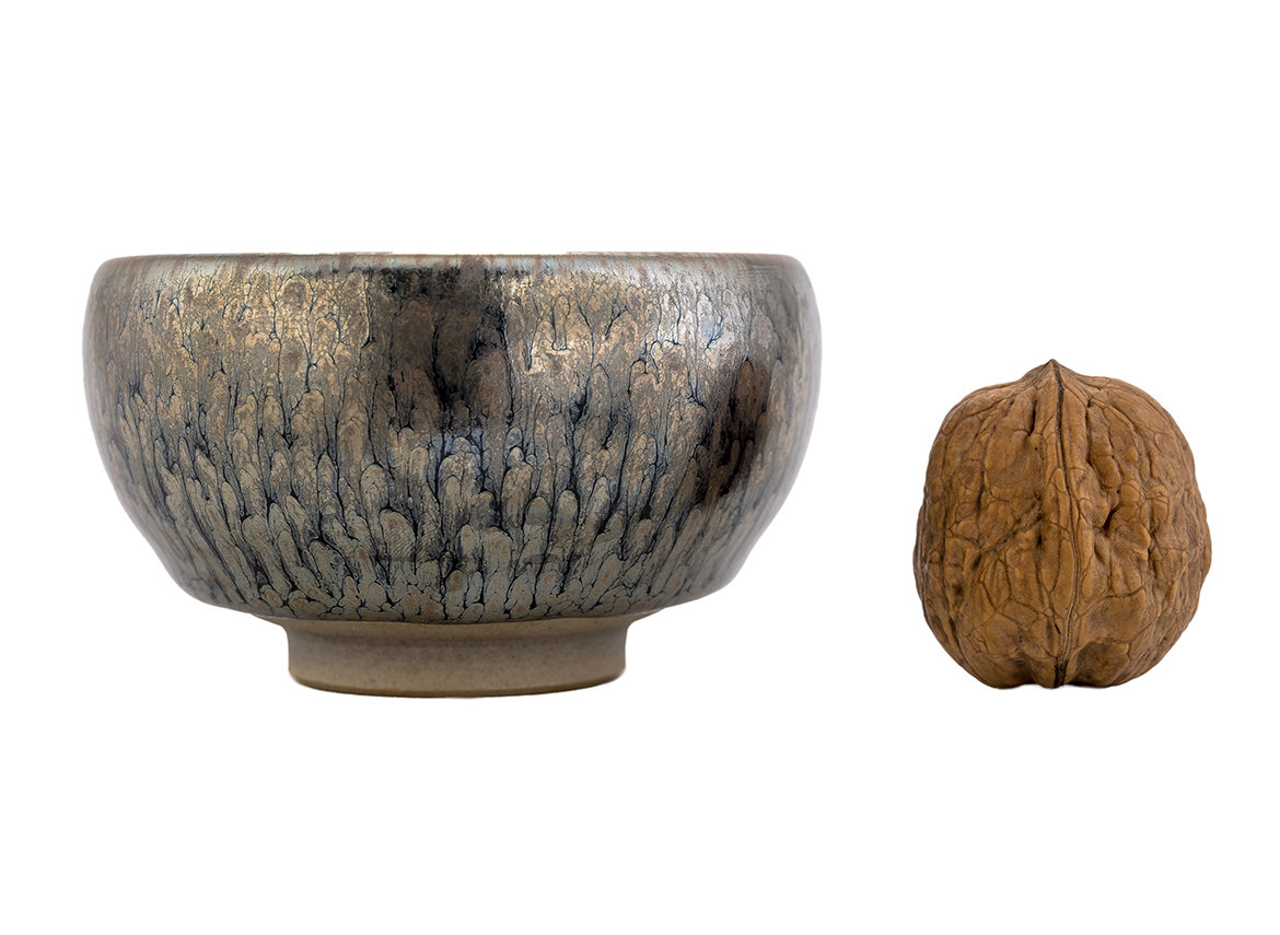 Пиала # 46776, Цзяньчжань, Фуцзянь (Цзяноу), керамика/дровяной обжиг, 90 мл.