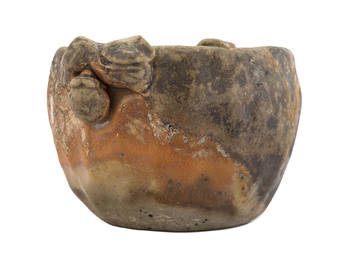 Пиала ручная работа # 46795, керамика/дровяной обжиг 90 мл.