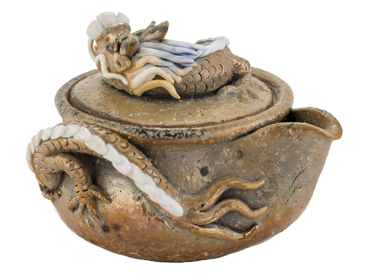 Гайвань (хохин) ручная работа # 46798, керамика/дровяной обжиг, 120 мл.