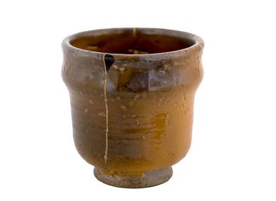 Cup kintsugi handmade Moychay # 46833, ceramic/wood firing, 70 ml.
