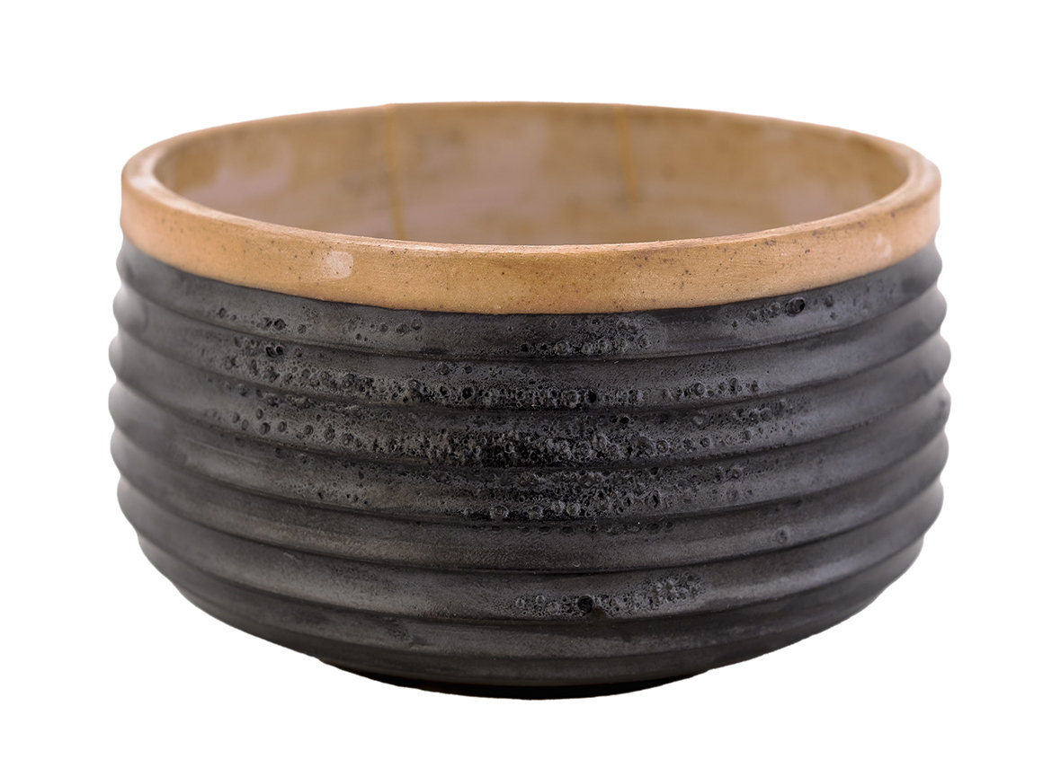 Пиала кинцуги ручная работа Мойчай # 46834, керамика/ручная роспись/дровяной обжиг, 180 мл.