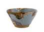 Пиала кинцуги ручная работа Мойчай # 46836, керамика/ручная роспись/дровяной обжиг, 50 мл.