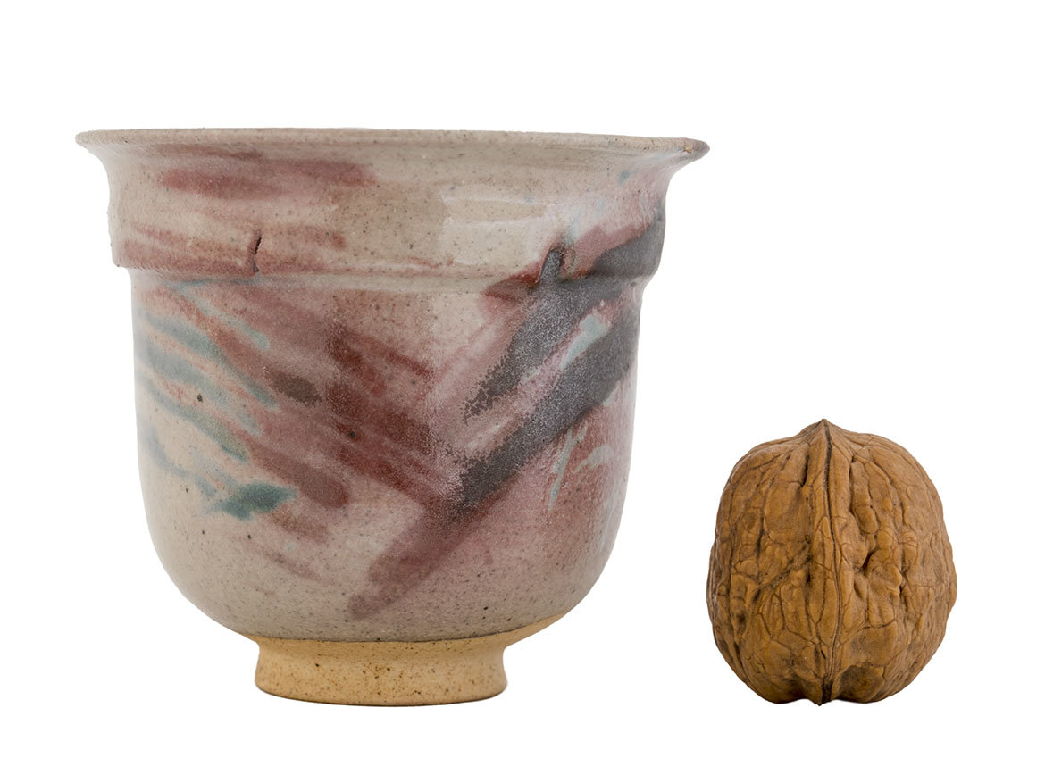 Пиала ручная работа Мойчай # 47056, дровяной обжиг/керамика, 120 мл.