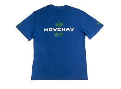 T-shirt "Moychay", blue, хлопок