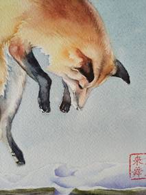  Painting "Tea Fox"