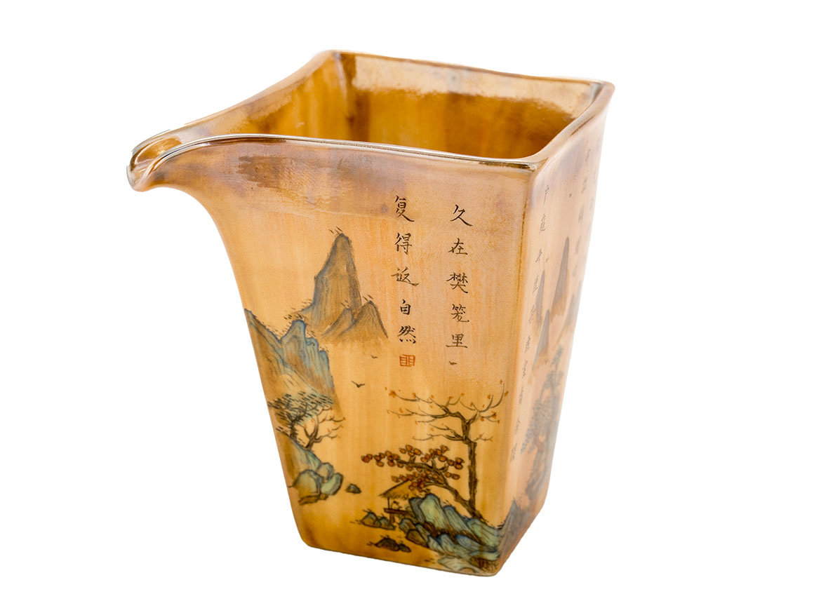Гундаобэй (чахай) # 47384, цзиньдэчжэньский фарфор, ручная роспись, 155 мл.