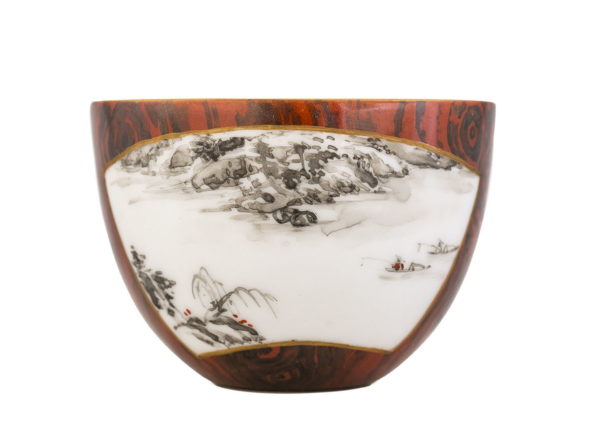 Пиала # 47440, цзиньдэчжэньский фарфор, ручная роспись, 65 мл.