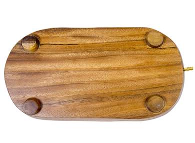 Tea tray handmade # 47869, wood (Acacia)