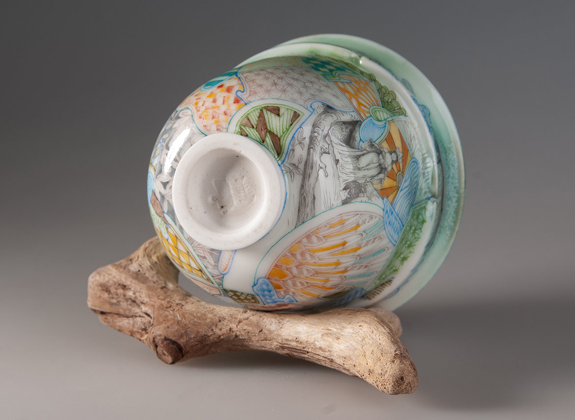 Пиала ручная работа Мойчай "Богиня" # 48264, ручная роспись/фарфор, 168 мл.