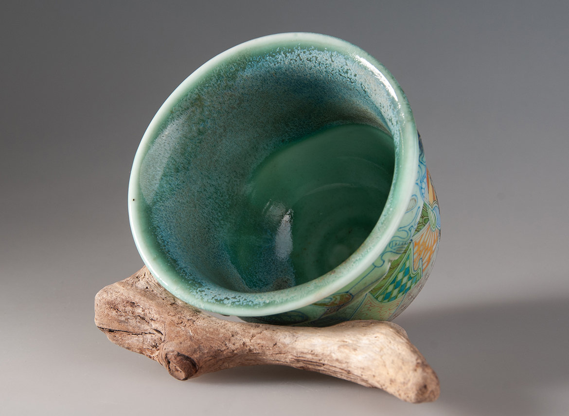 Пиала ручная работа Мойчай "Богиня" # 48264, ручная роспись/фарфор, 168 мл.